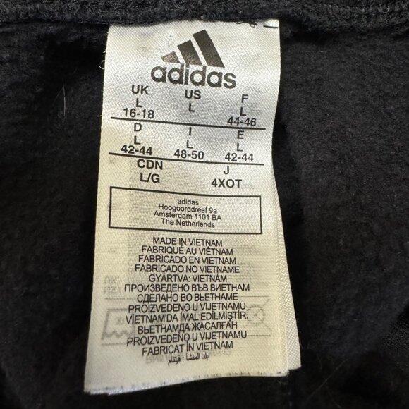 Adidas Sweatpants Men's Large Black Born in Detroit Athletic Workout Pants - Picture 2 of 9